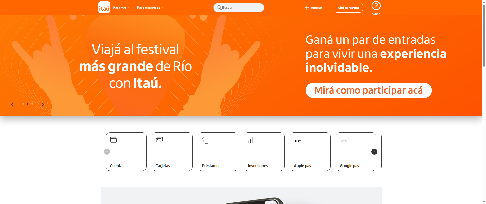 Screenshot of itauclientes.vercel.app