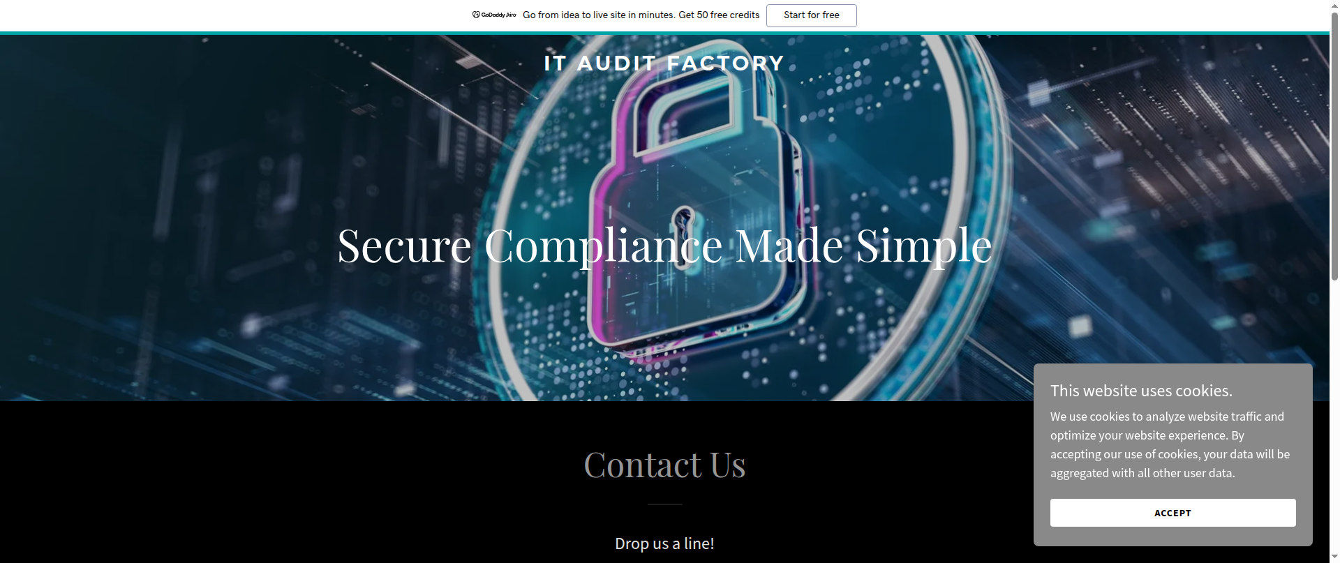 Screenshot of itauditfactory.com