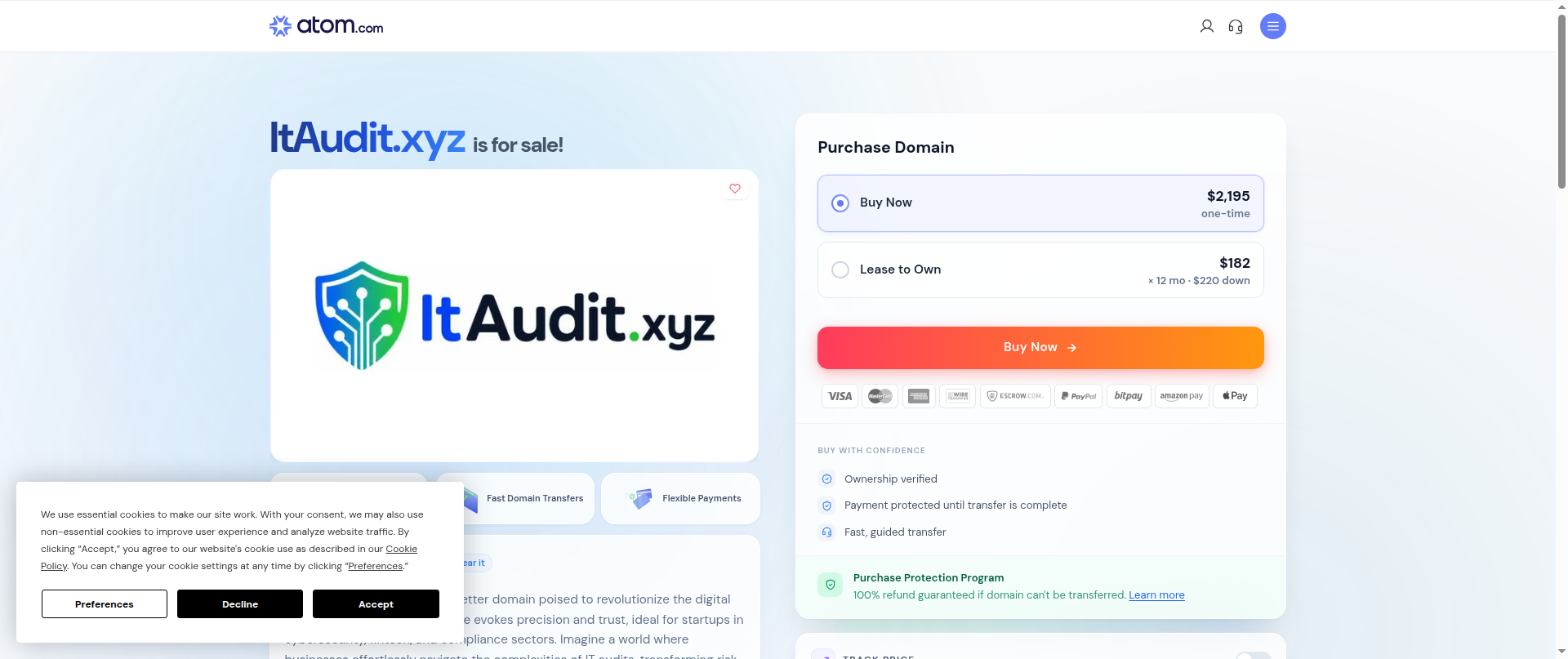 Screenshot of itaudit.xyz