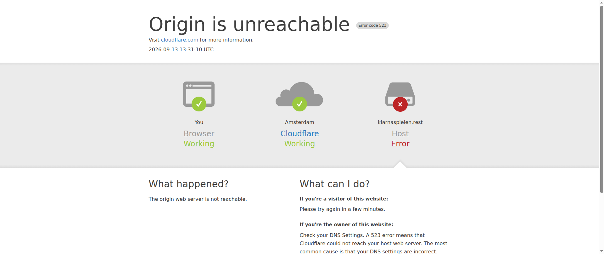 Screenshot of klarnaspielen.rest