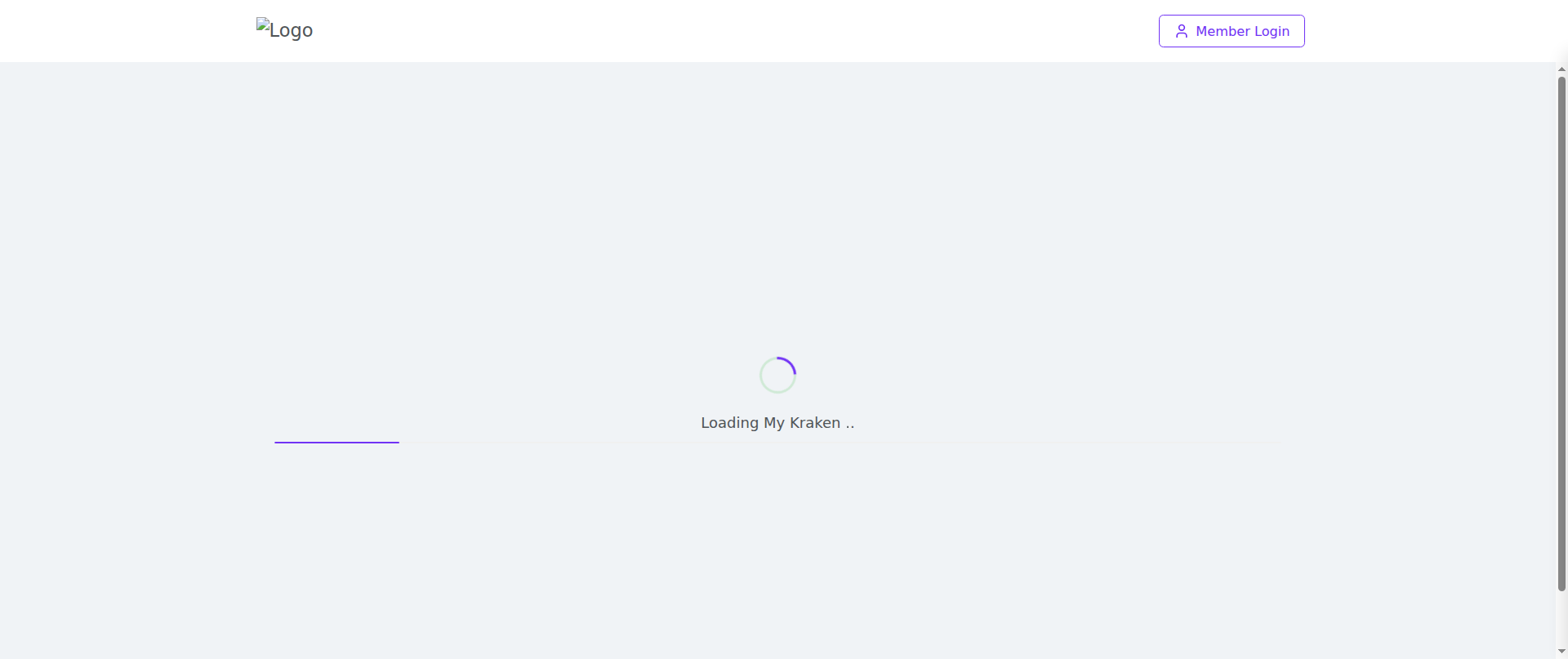 Screenshot of portal.mykraken.exchange