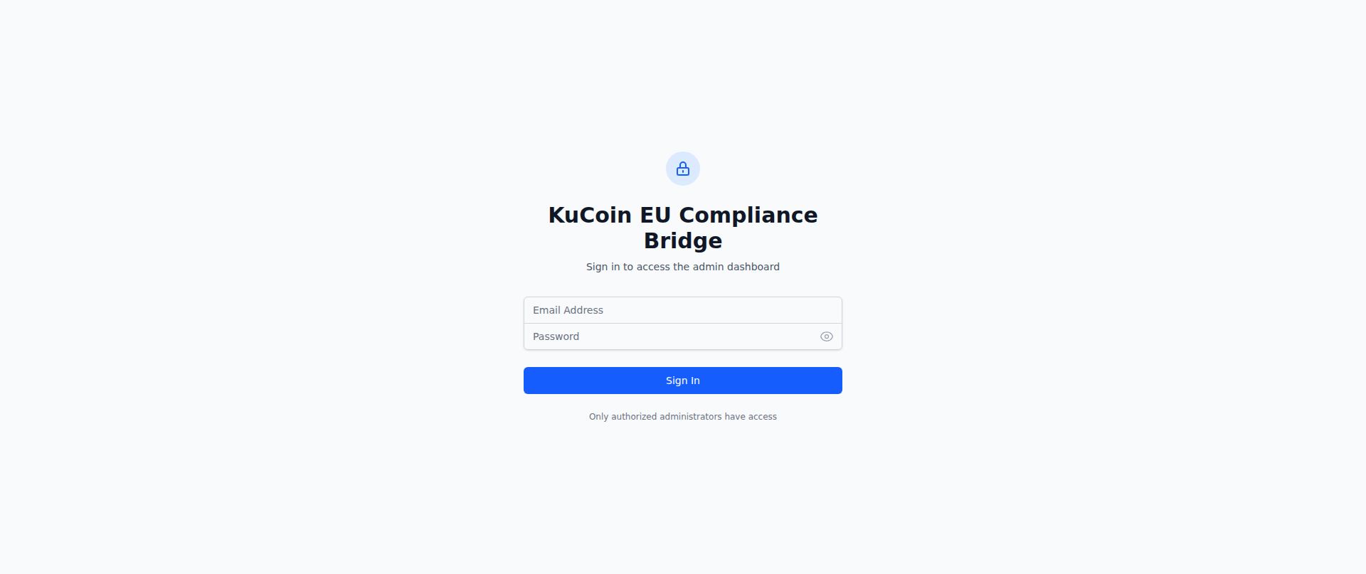 Screenshot of kucoin-compliance-bridge--kucoin-eu-compliance.europe-west4.hosted.app