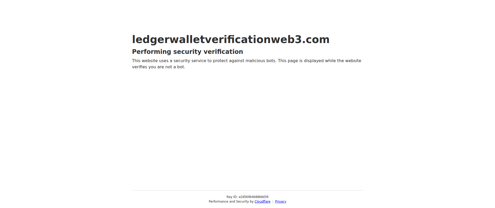 Screenshot of ledgerwalletverificationweb3.com