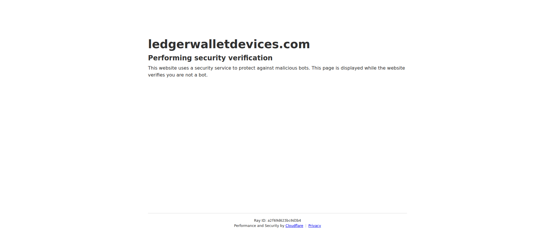Screenshot of ledgerwalletdevices.com