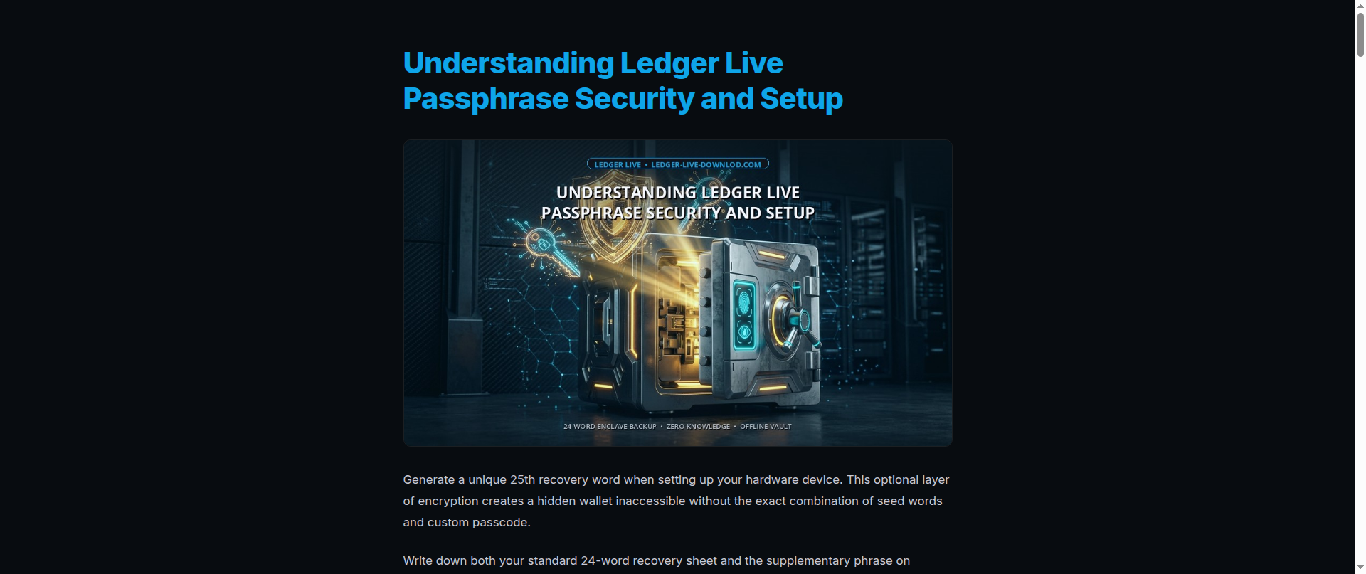Screenshot of ledger-live-downlod.com