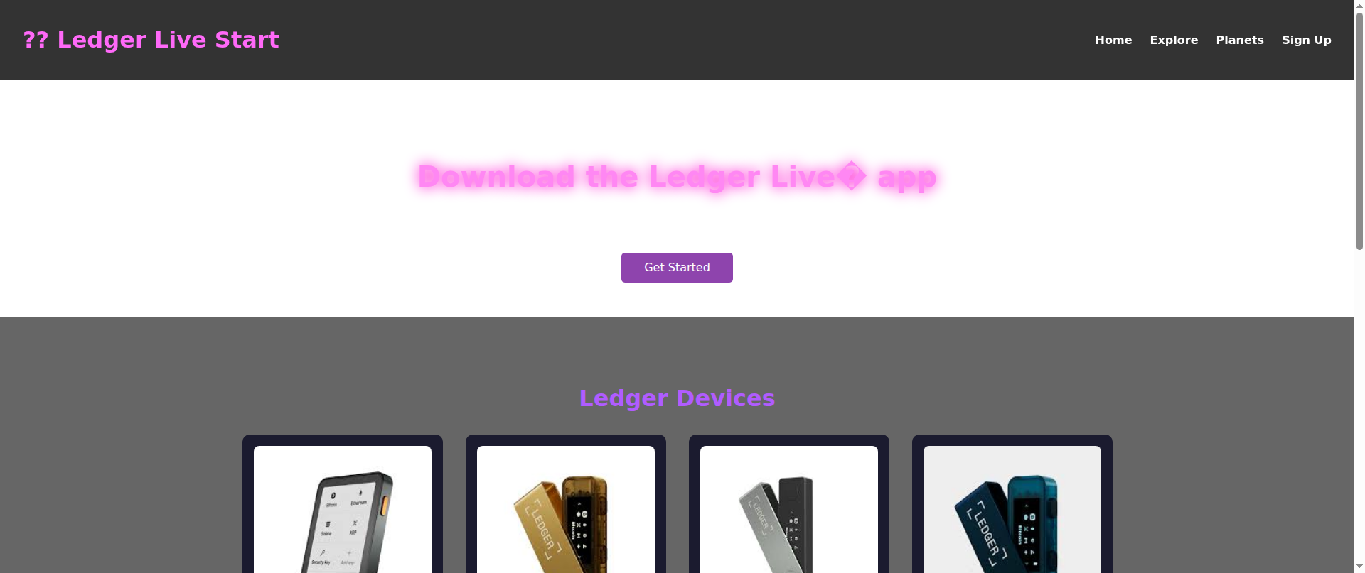 Screenshot of learn-ledger-live-download.netlify.app