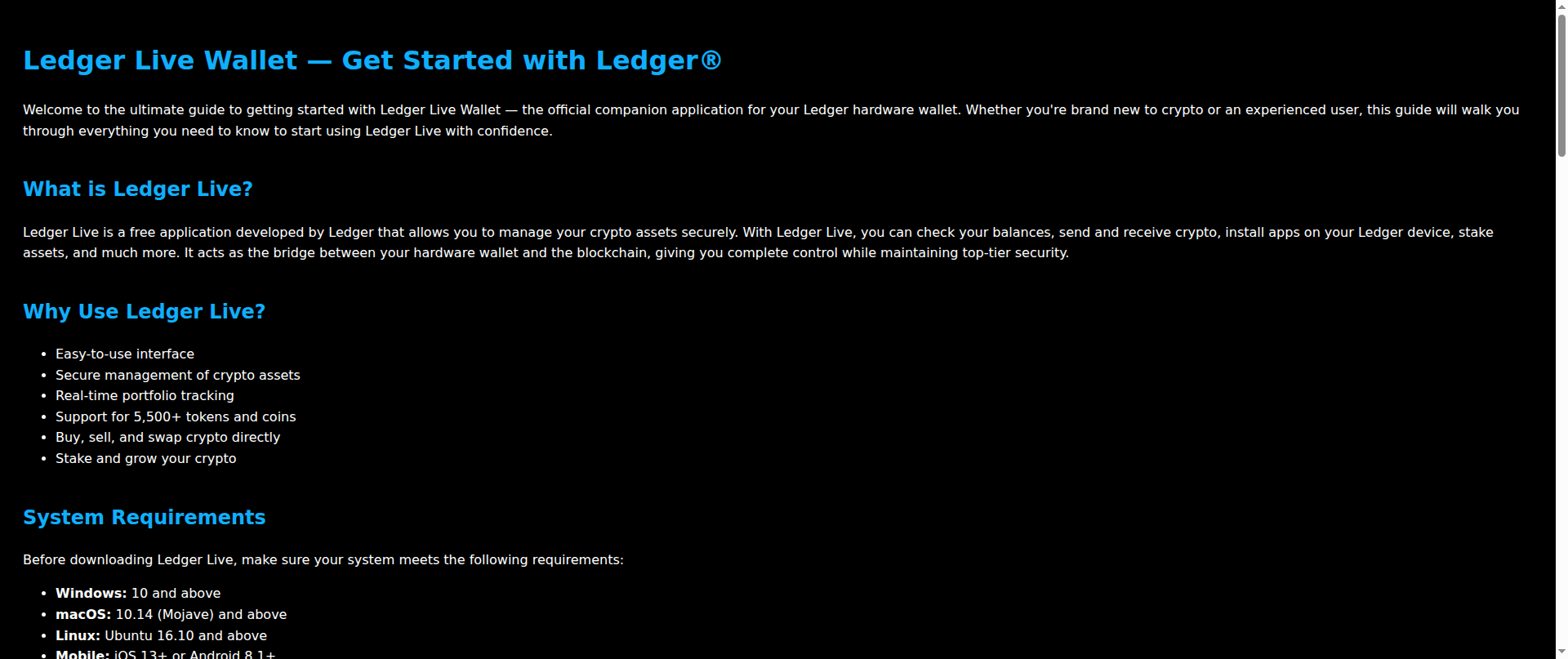 Screenshot of ledger-live-ent-wallet.pages.dev