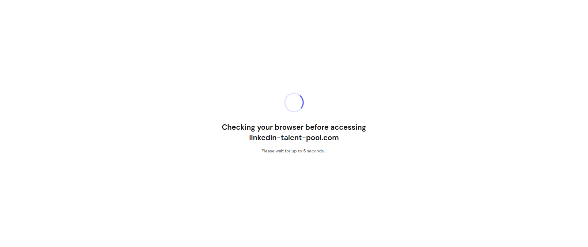Screenshot of linkedin-talent-pool.com
