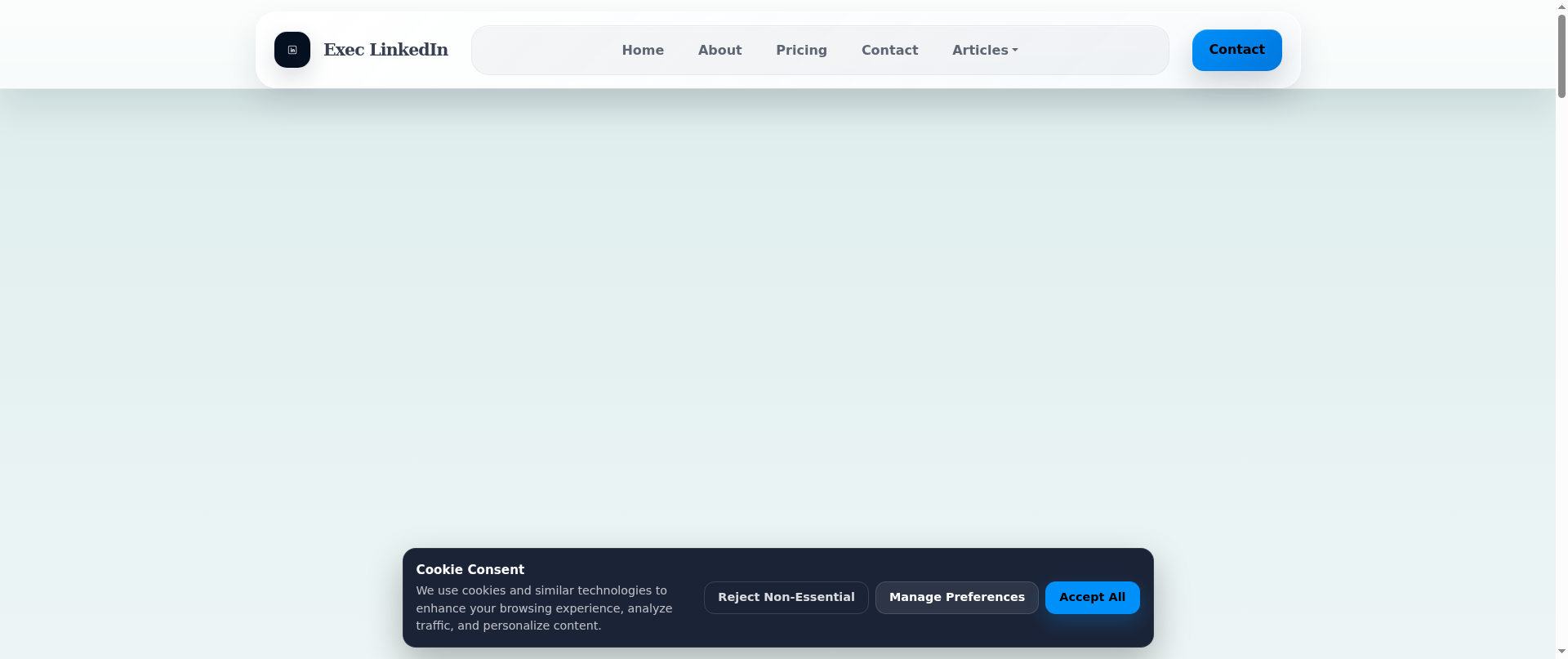 Screenshot of execlinkedin.life