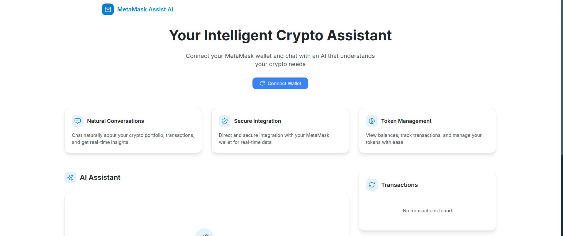 Screenshot of metamask-ai-agent.vercel.app