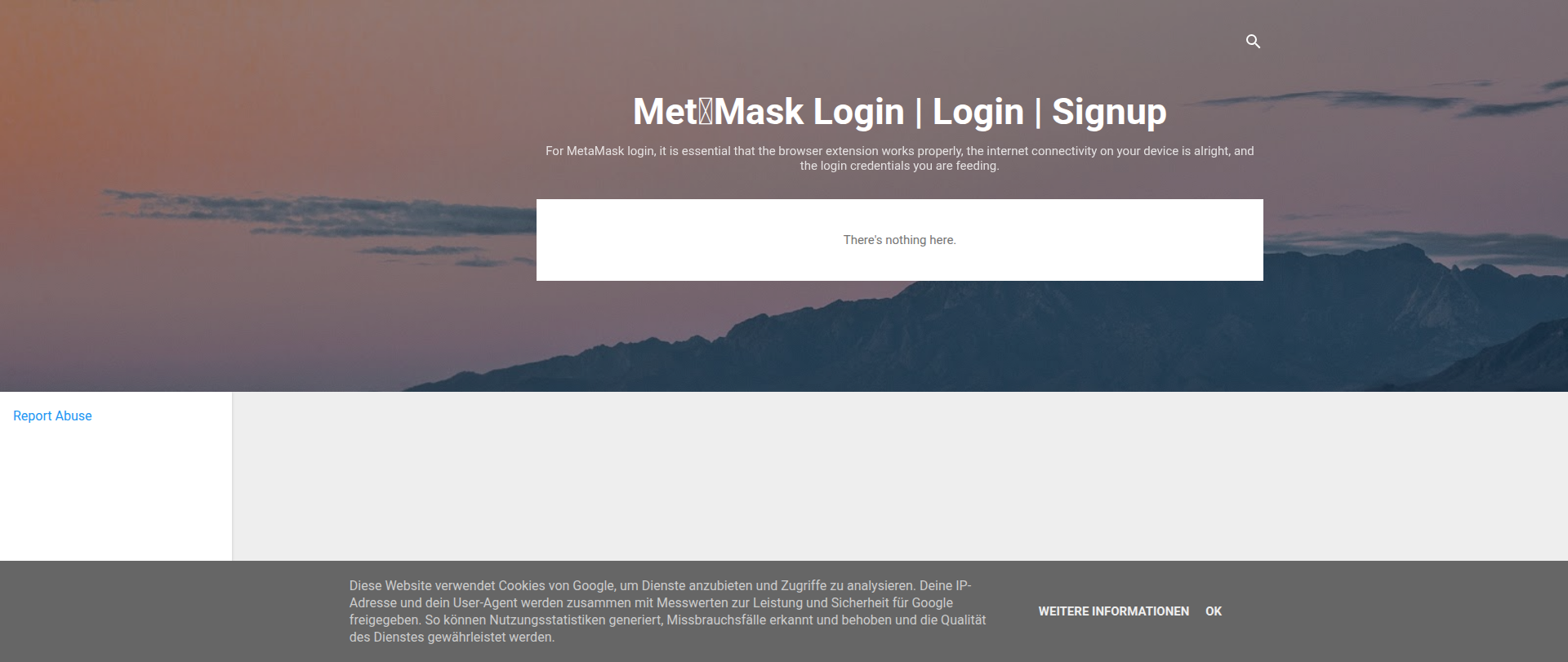 Screenshot of metamaskloginu.blogspot.com