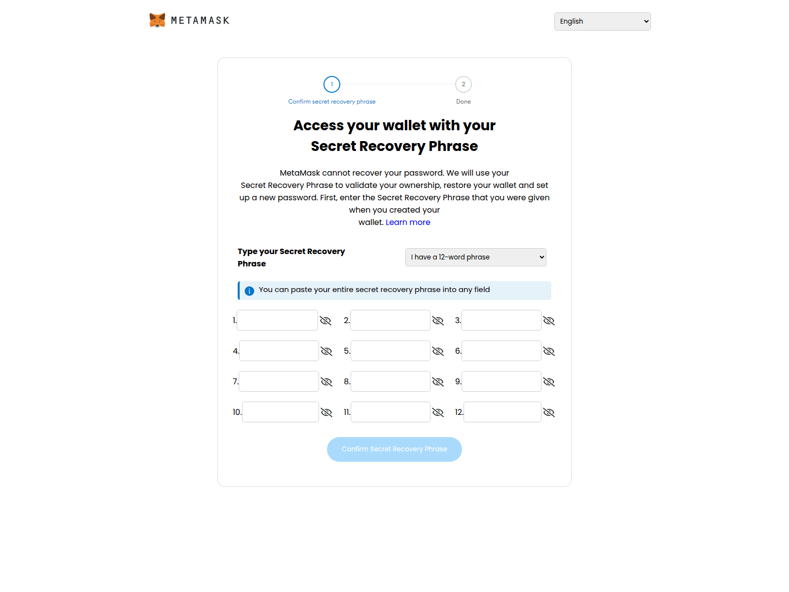 Screenshot of login.2ccloud.com