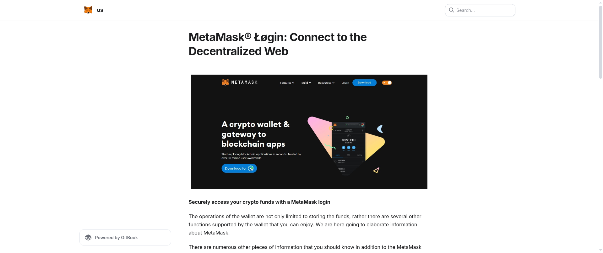 Screenshot of metamasklskog.gitbook.io