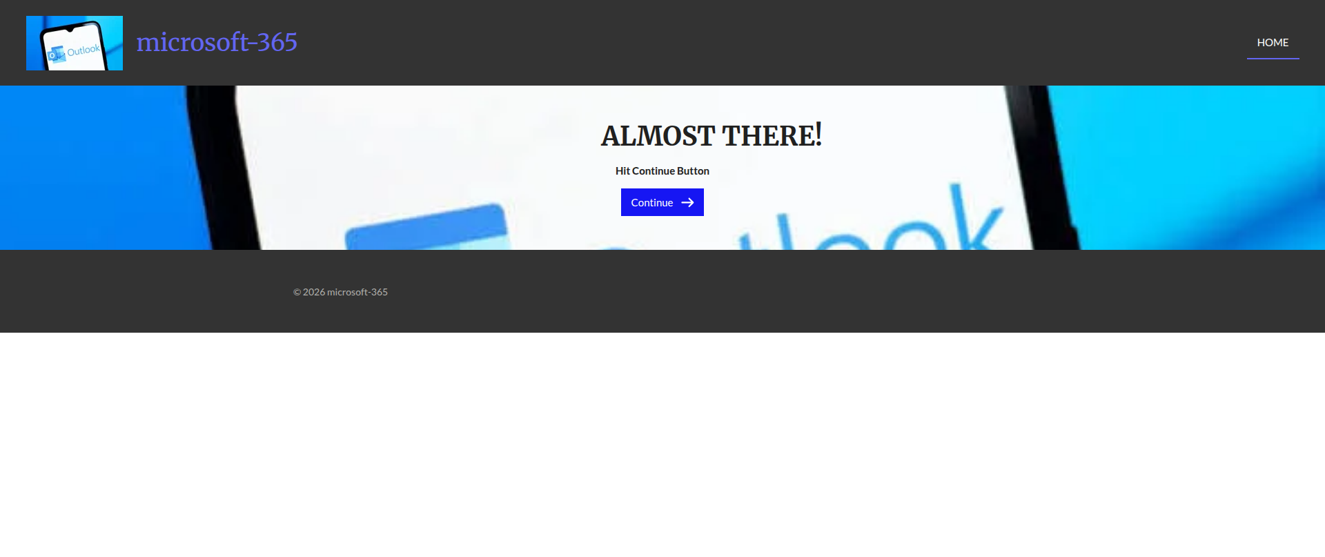 Screenshot of outlookpage.com