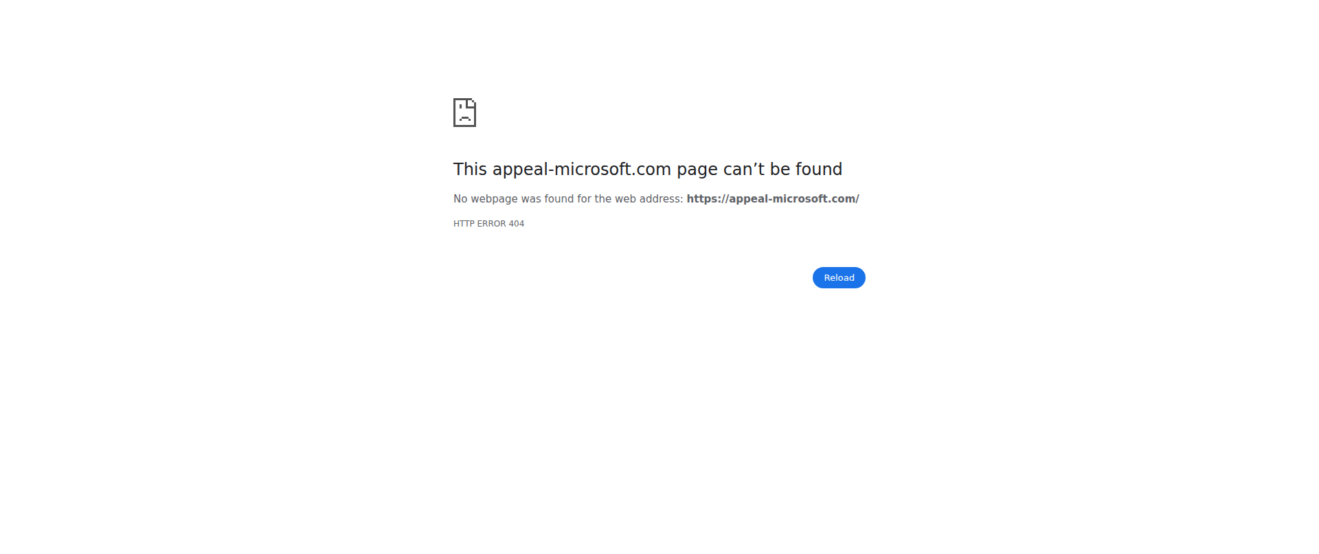 Screenshot of appeal-microsoft.com