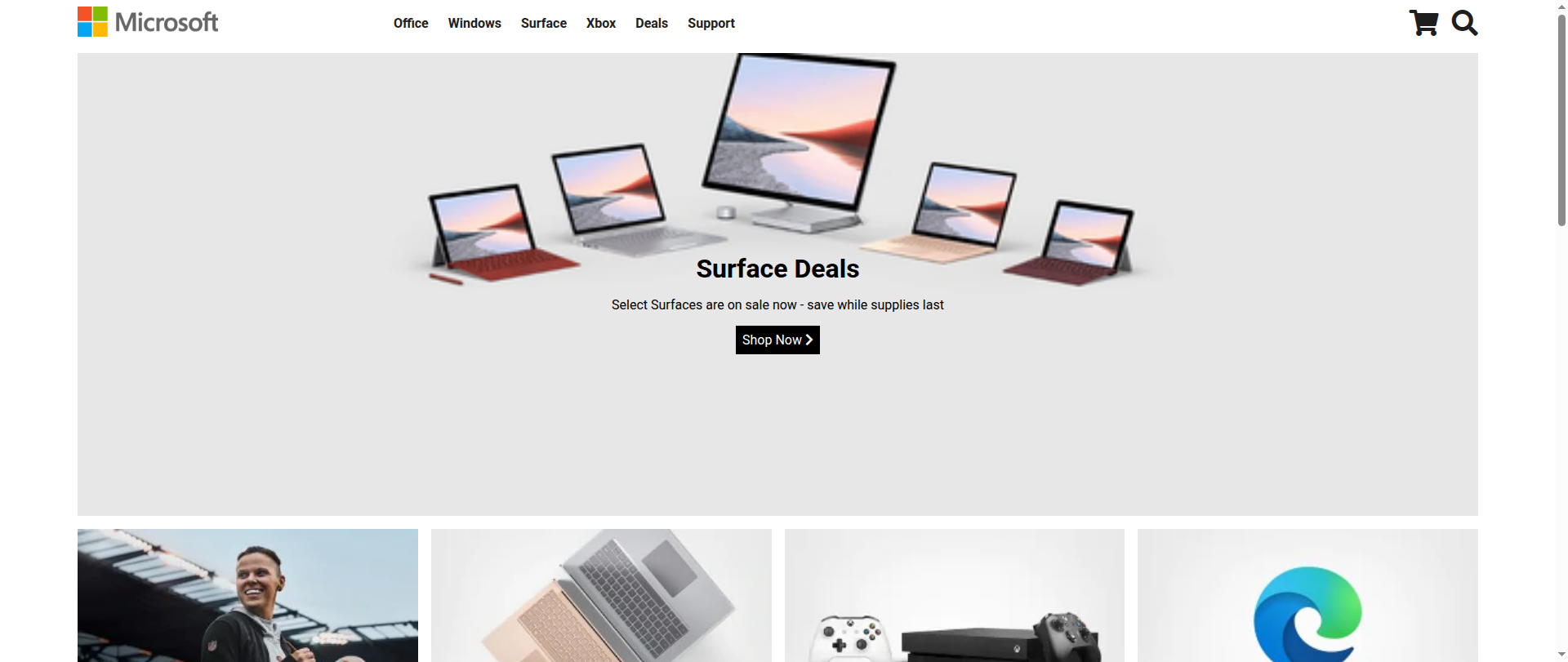 Screenshot of microsoft-clone-neon.vercel.app