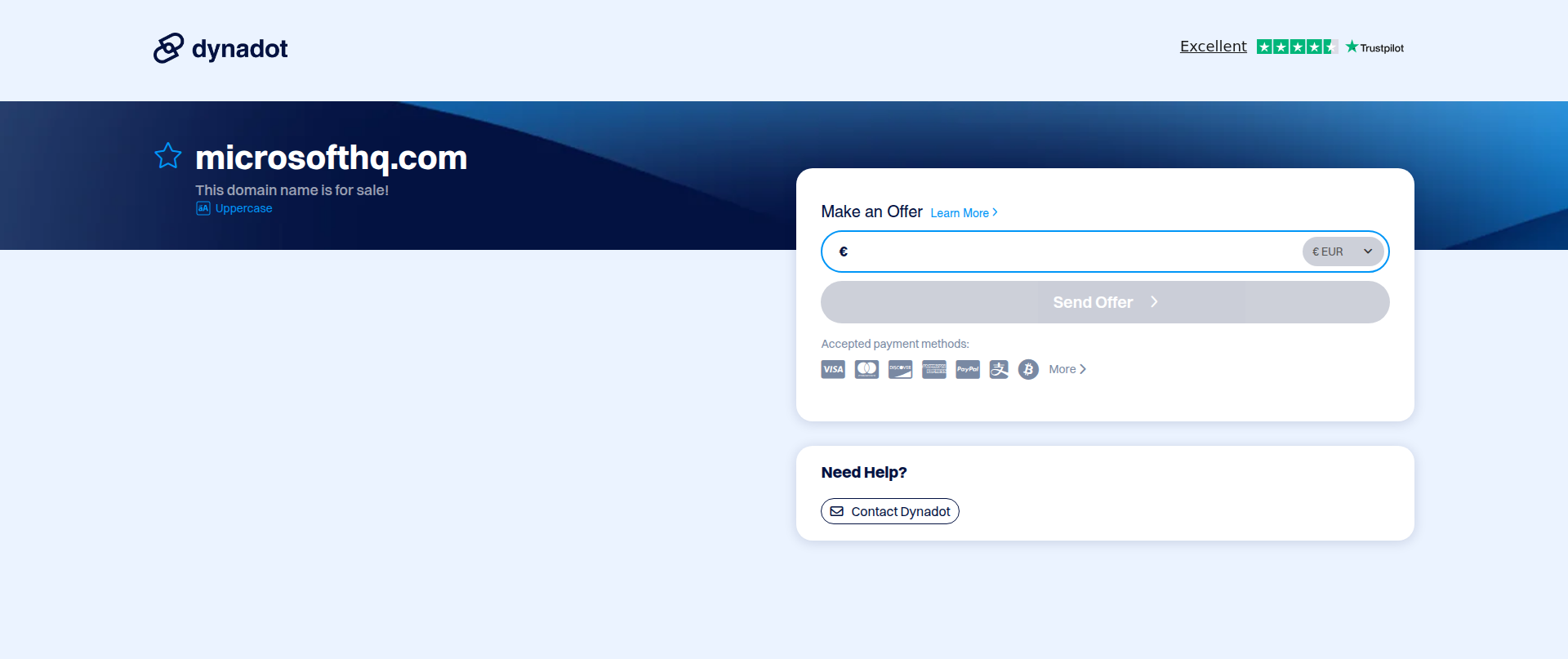 Screenshot of microsofthq.com