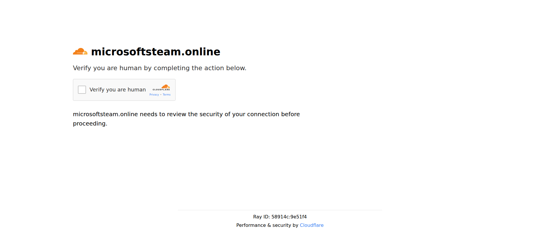 Screenshot of microsoftsteam.online