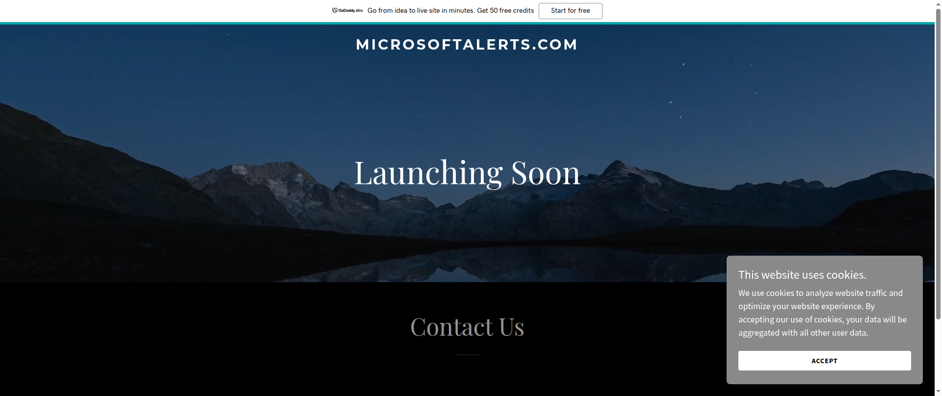 Screenshot of microsoftalerts.com