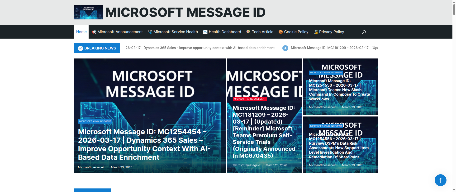 Screenshot of mail.microsoftmessageid.com