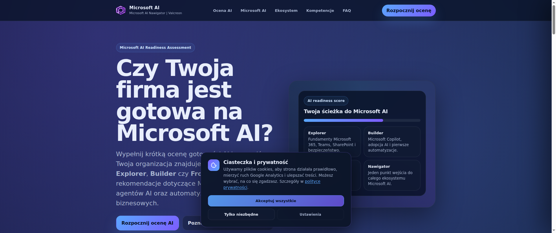 Screenshot of microsoftai.pl
