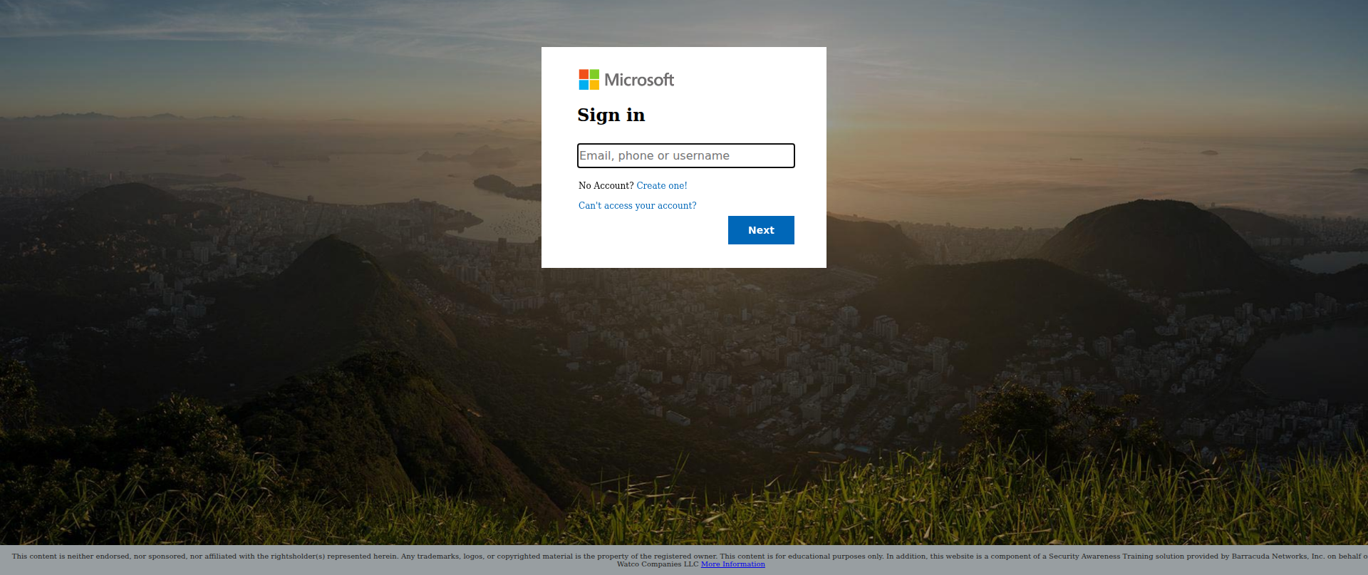 Screenshot of watco.microsoft-notifcation.com