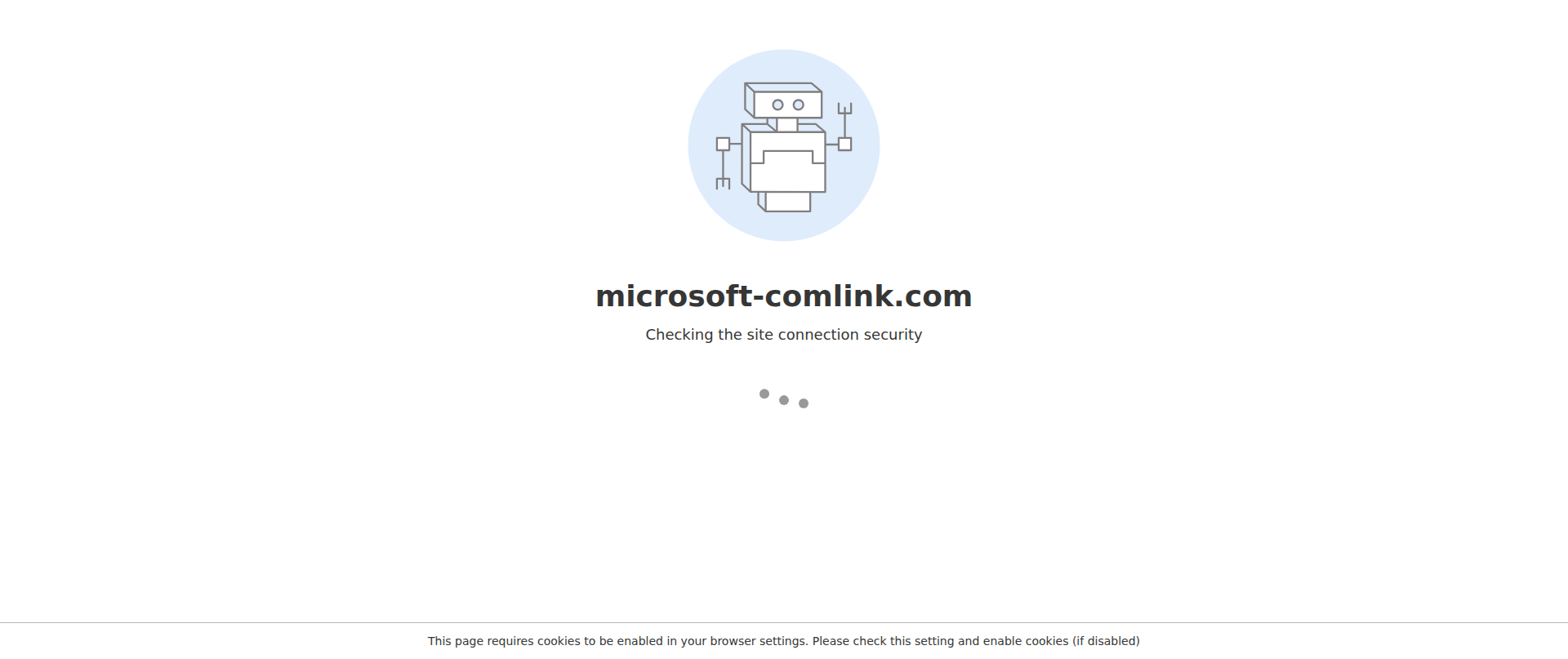 Screenshot of microsoft-comlink.com