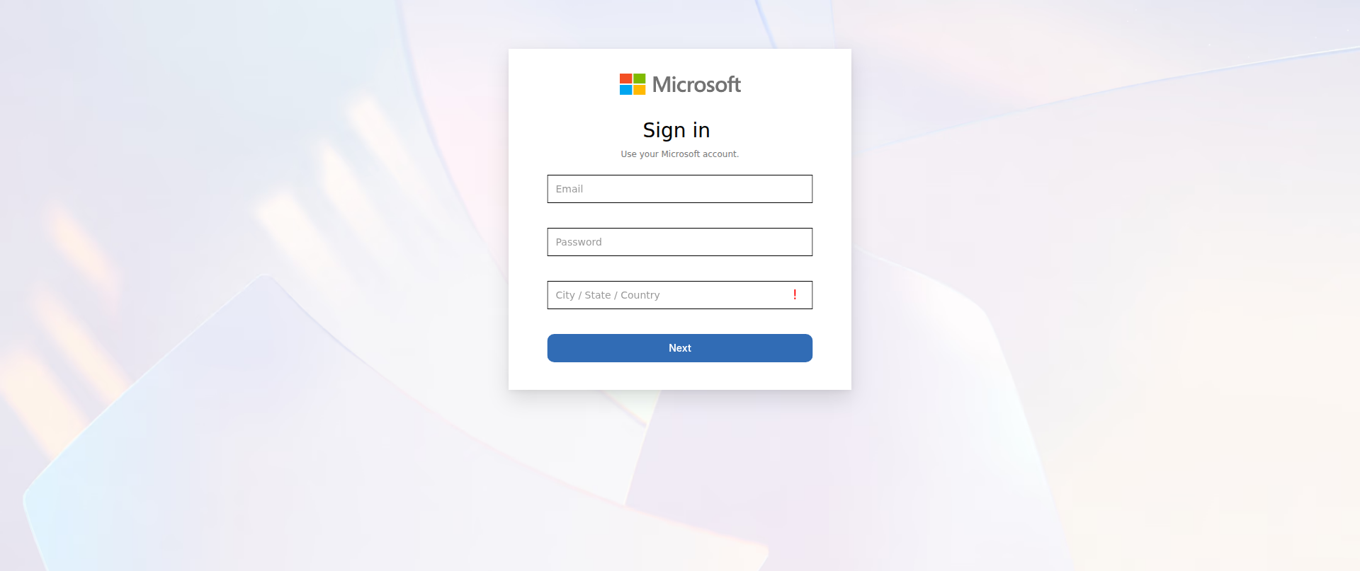 Screenshot of verify-microsoft-account.framer.wiki