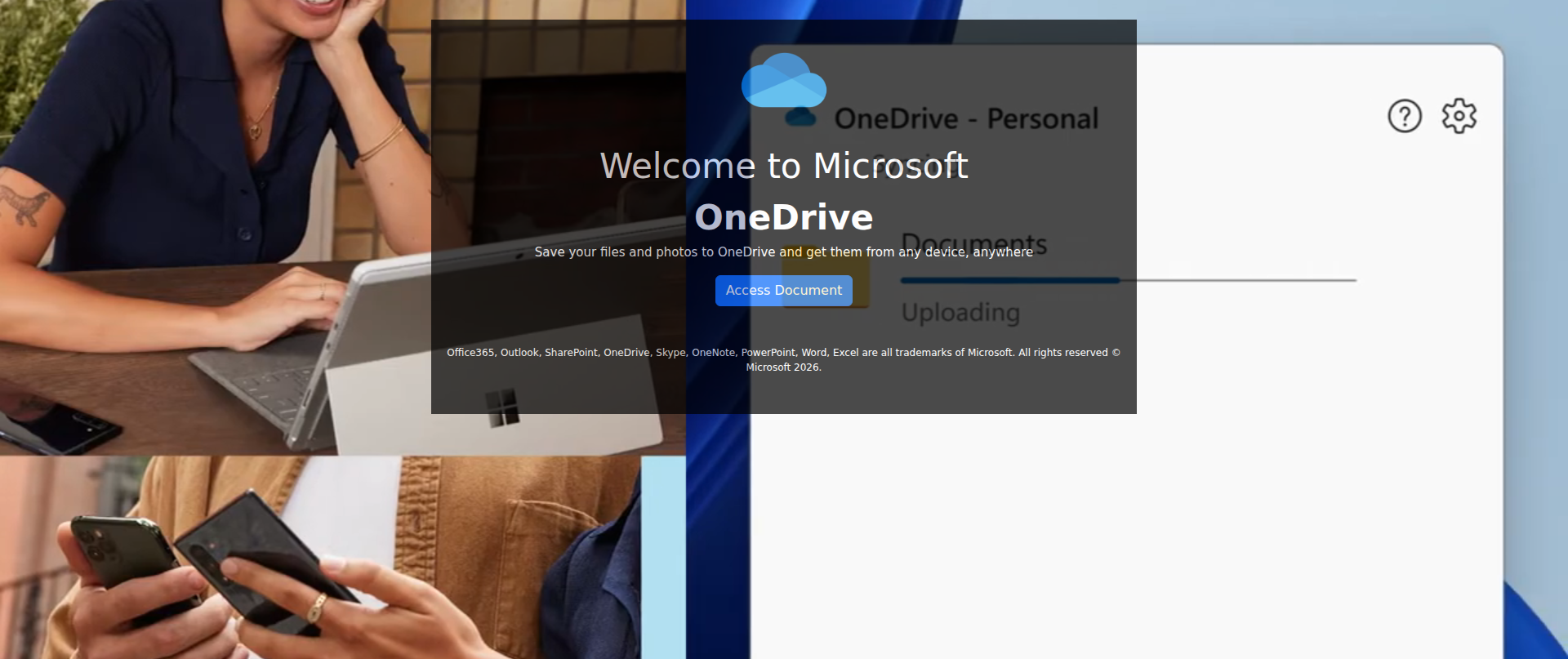 Screenshot of onedrive-yhdtddn.myftp.org