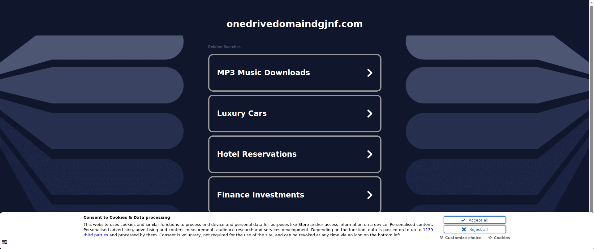 Screenshot of onedrivedomaindgjnf.com