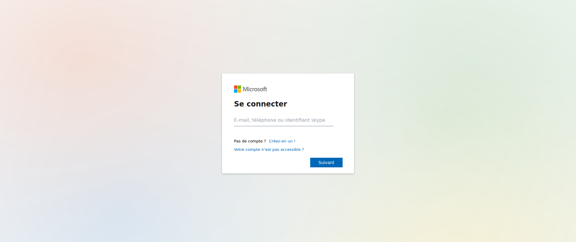 Screenshot of microsoft-login.praetoria.fr