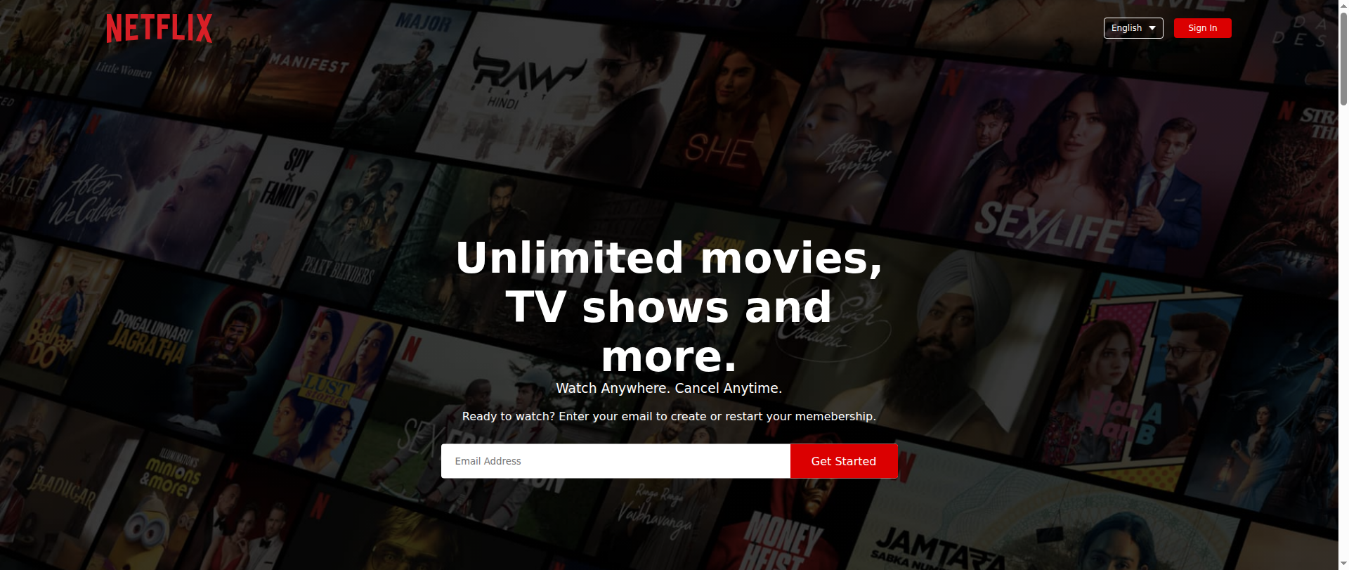 Screenshot of netflix-clone-zeta-nine.vercel.app