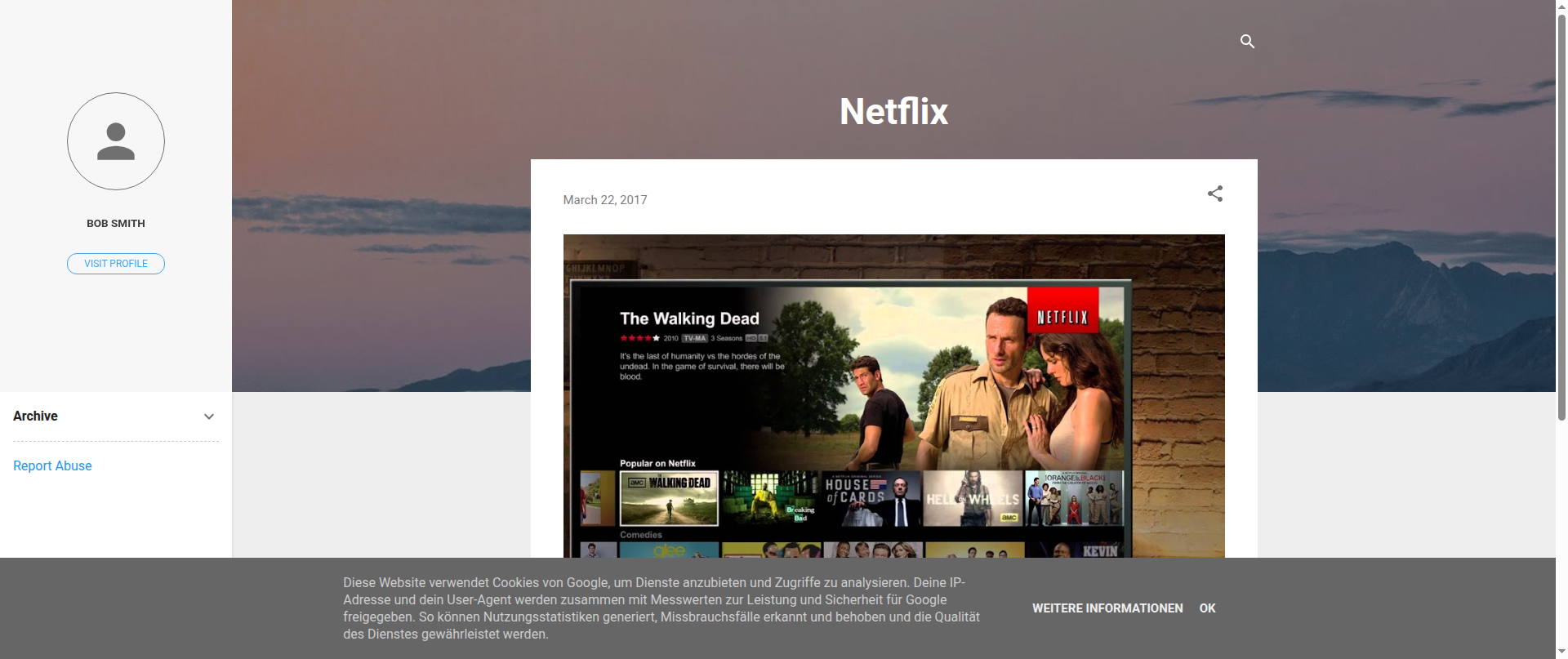 Screenshot of netflix-login.blogspot.com