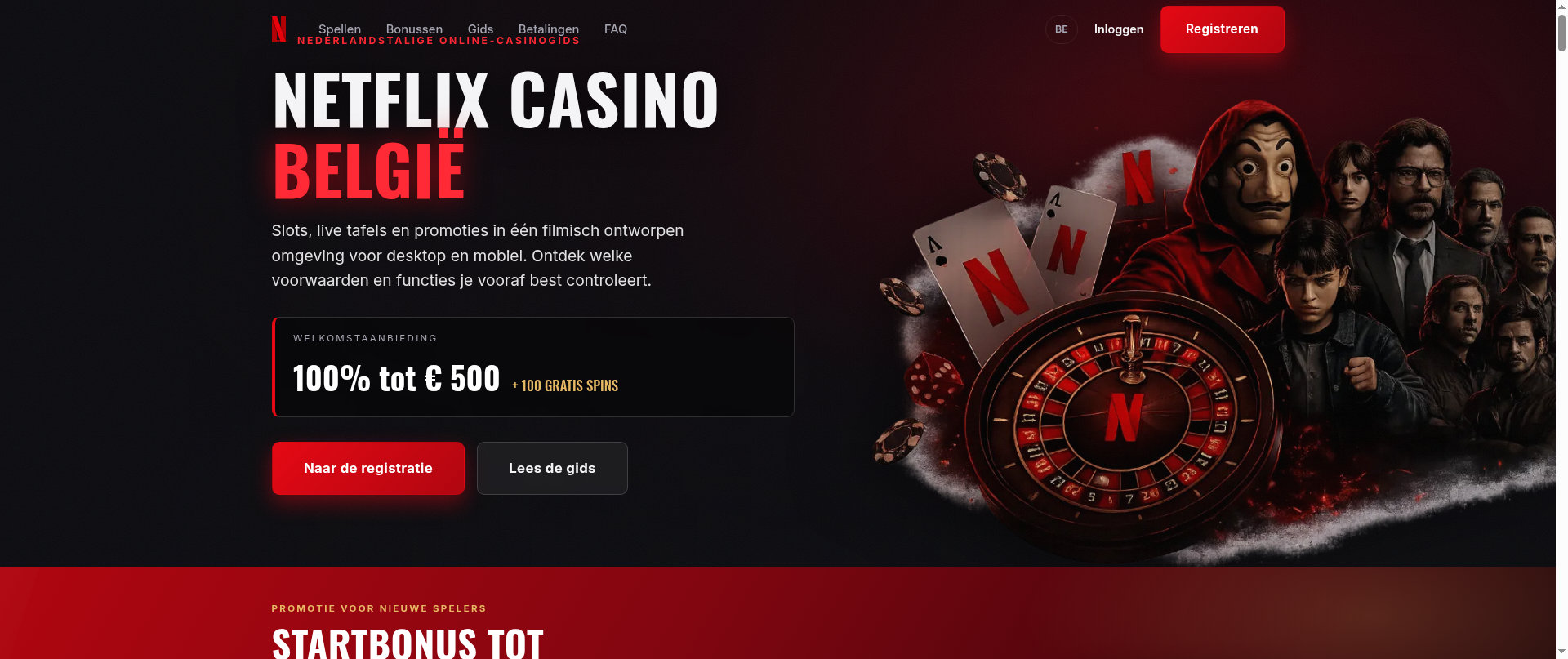 Screenshot of netflixcasino-belgium.com