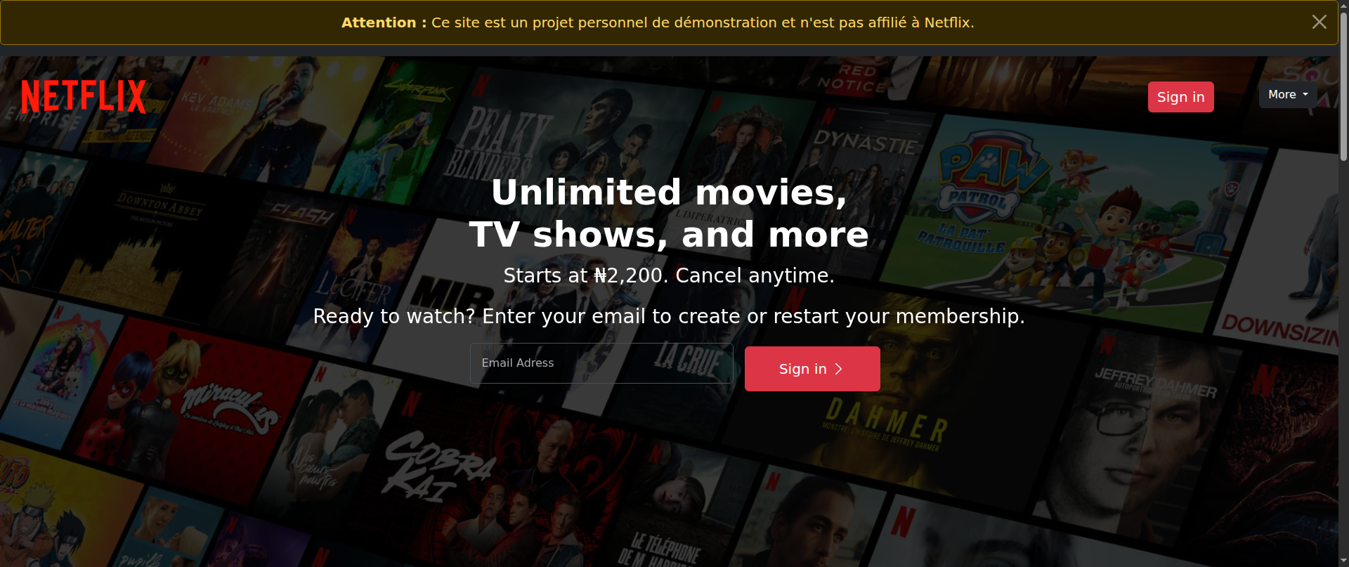Screenshot of netflix-web-site-three.vercel.app