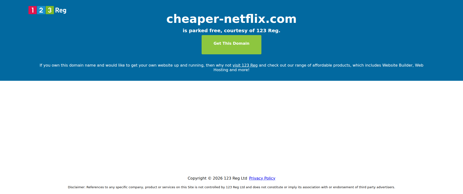 Screenshot of cheaper-netflix.com