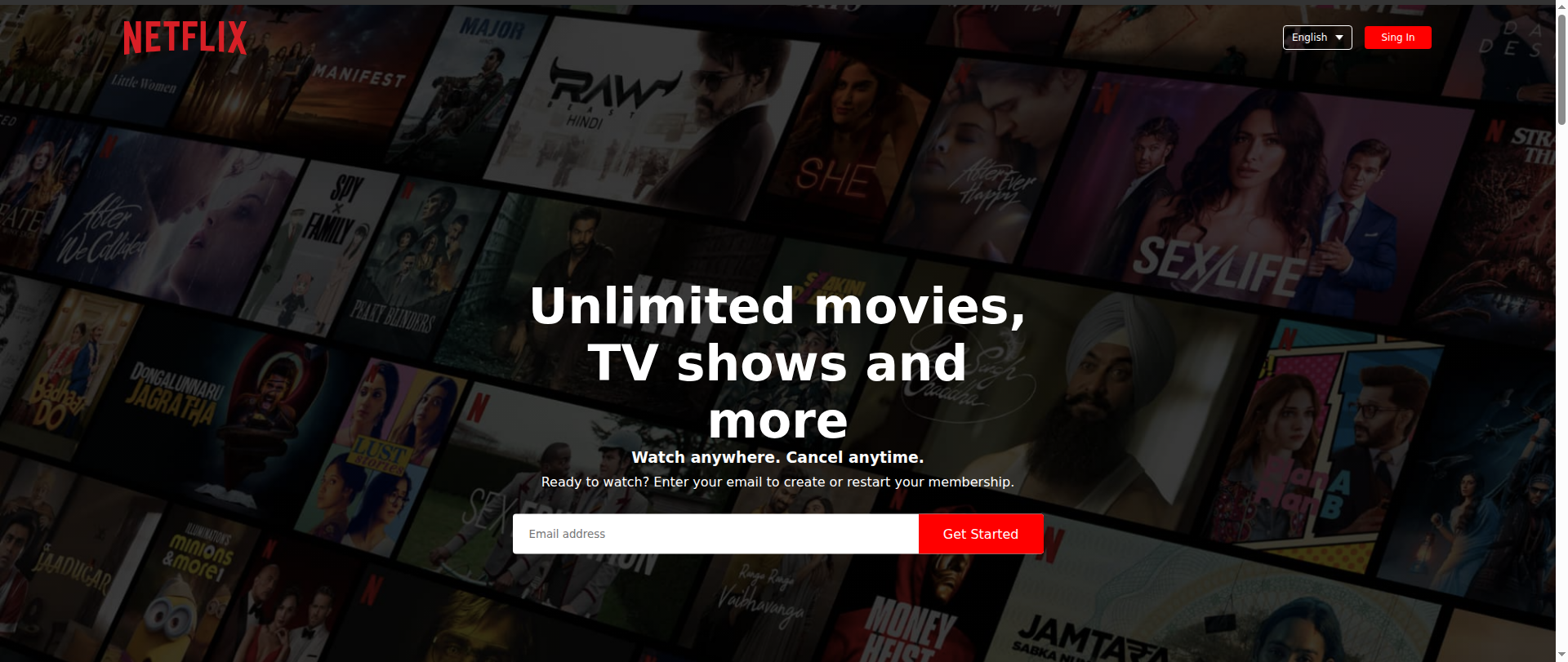 Screenshot of netflix-red-nine.vercel.app