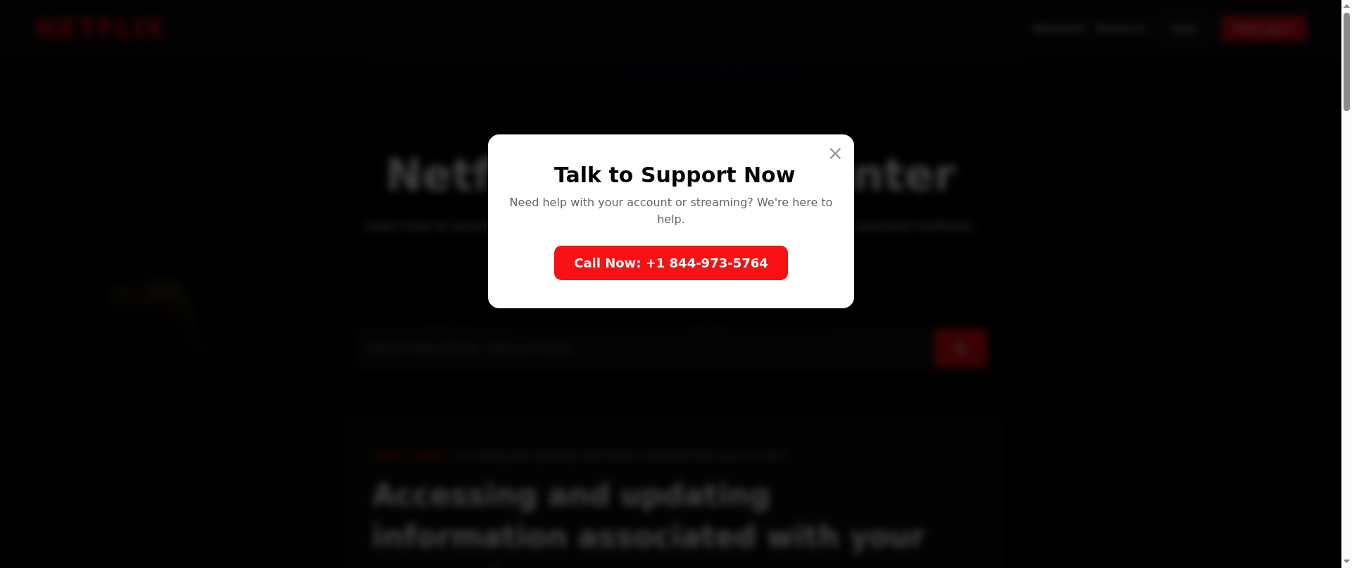 Screenshot of netflixsec.biz