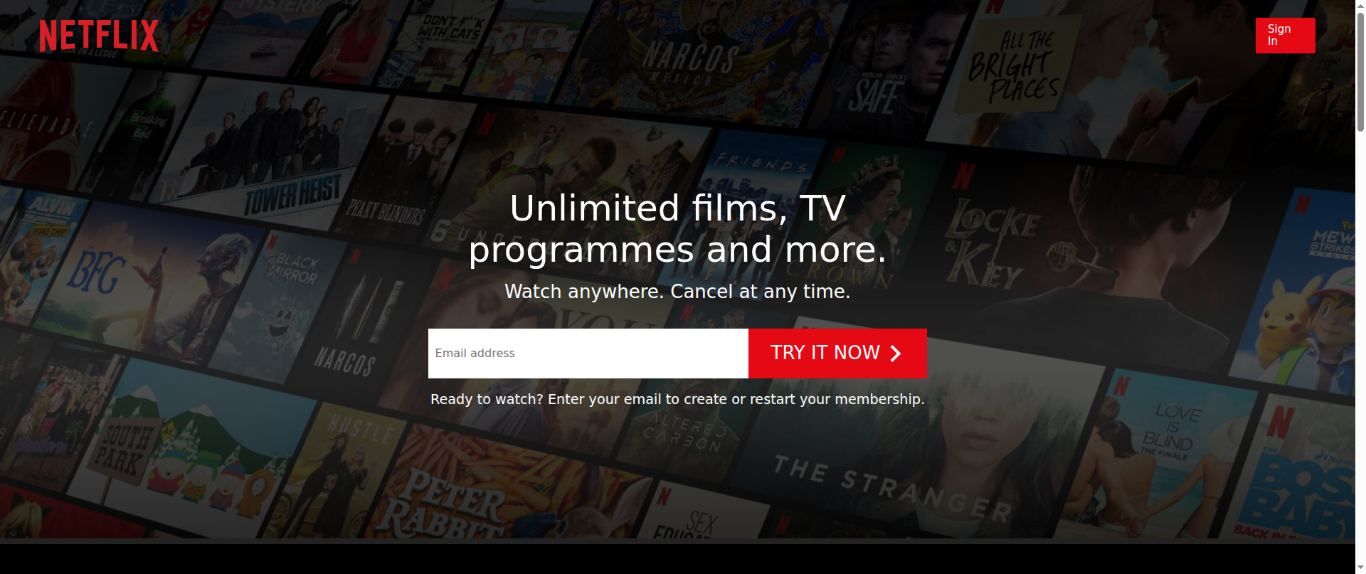Screenshot of netflix-71f05.firebaseapp.com
