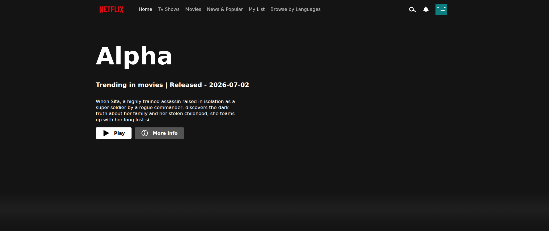 Screenshot of netflix-homepage-pi.vercel.app