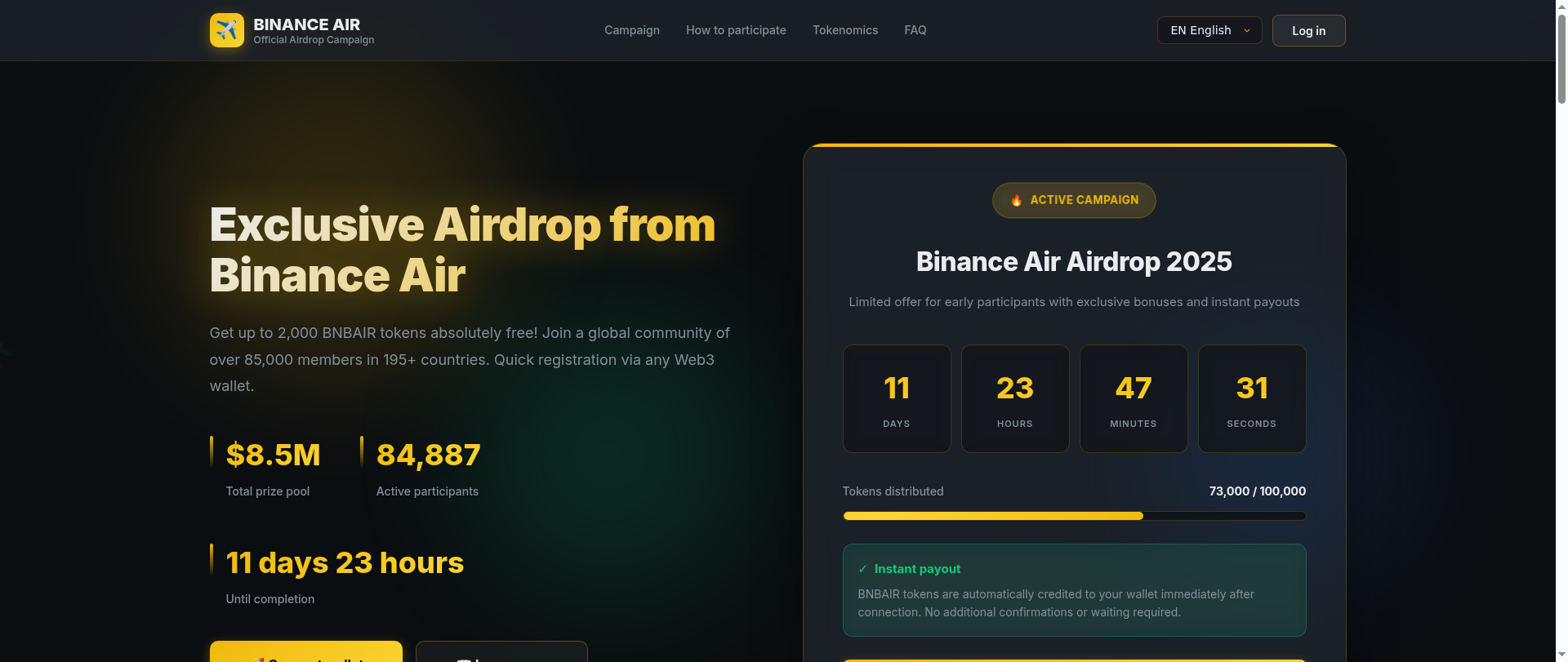 Screenshot of binance-airsdrop.com