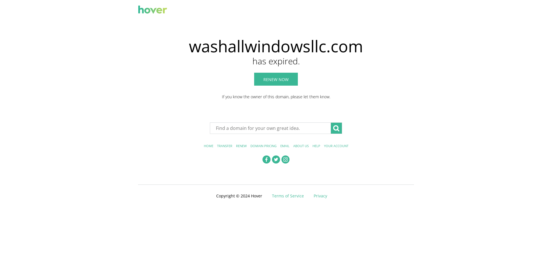 Screenshot of washallwindowsllc.com