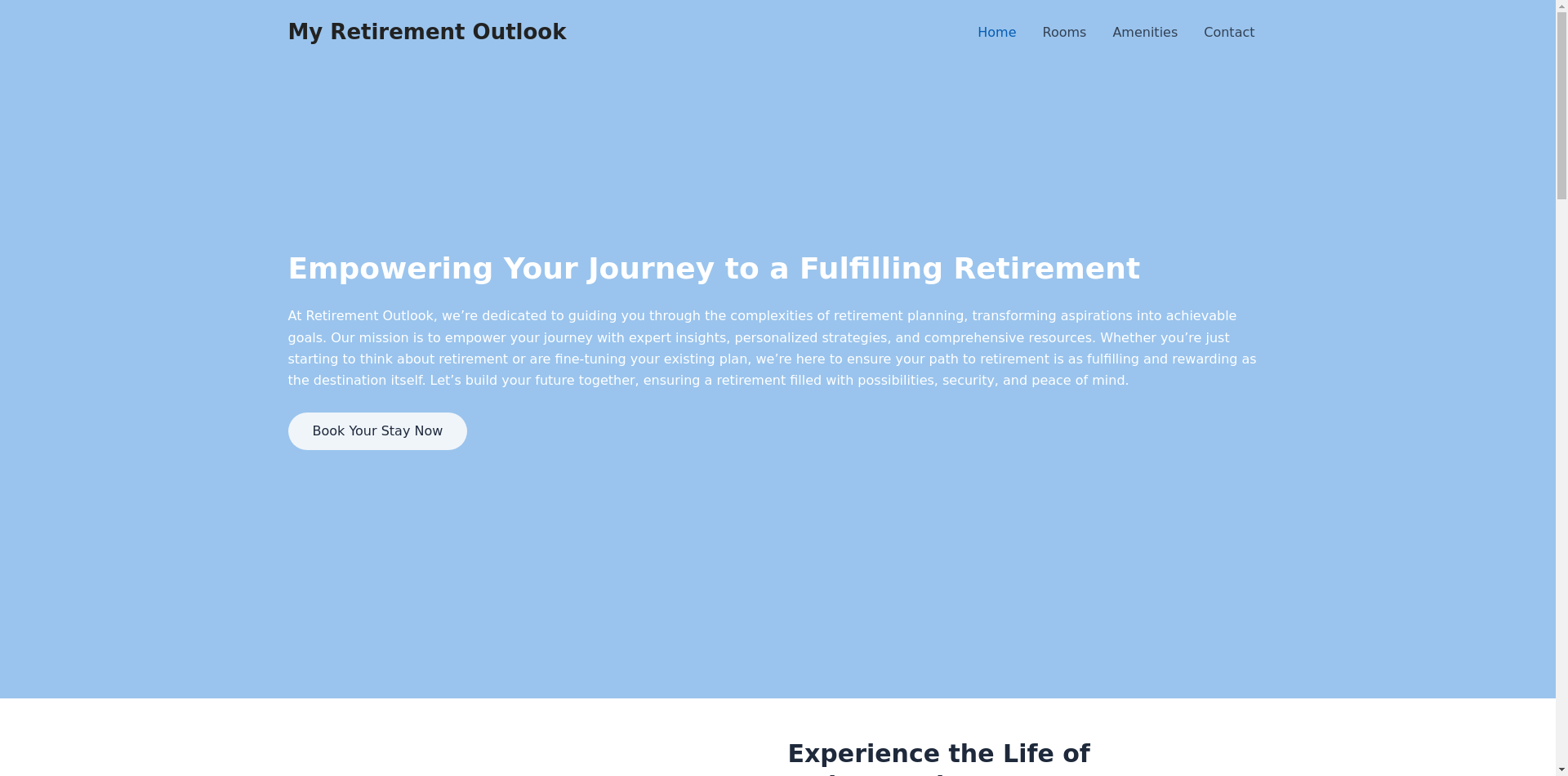 Screenshot of retirement-outlook.com