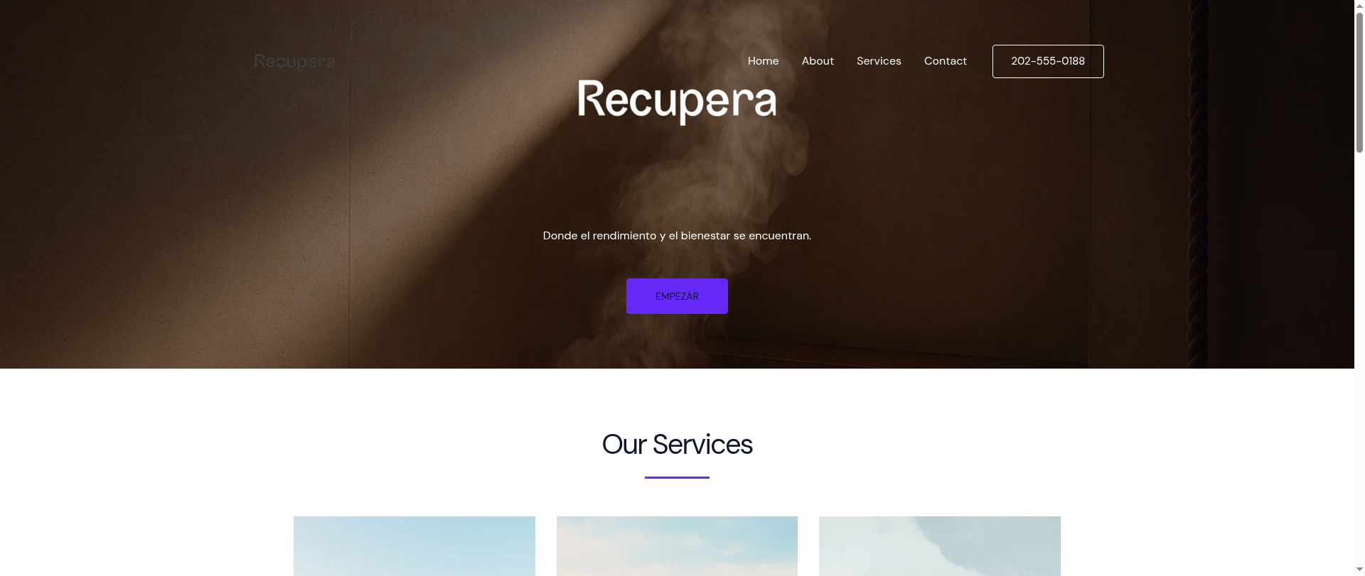 Screenshot of recuperasantander.com