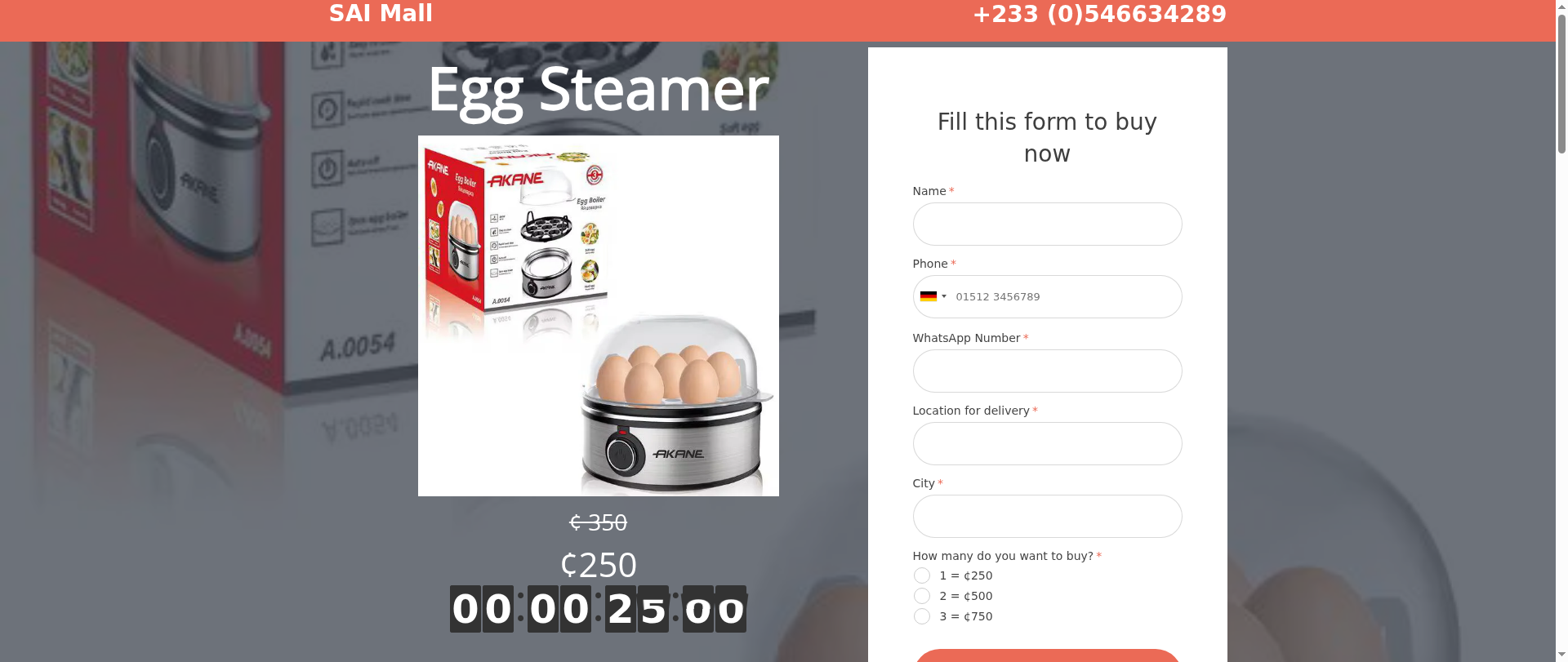 Screenshot of marieggsteamer.store
