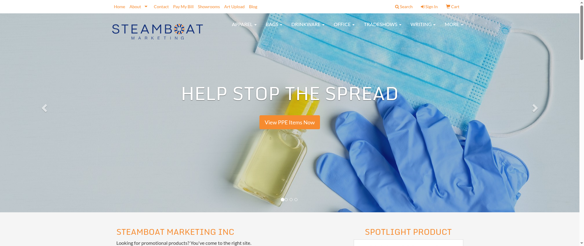 Screenshot of steamboatmktgnetwork.org