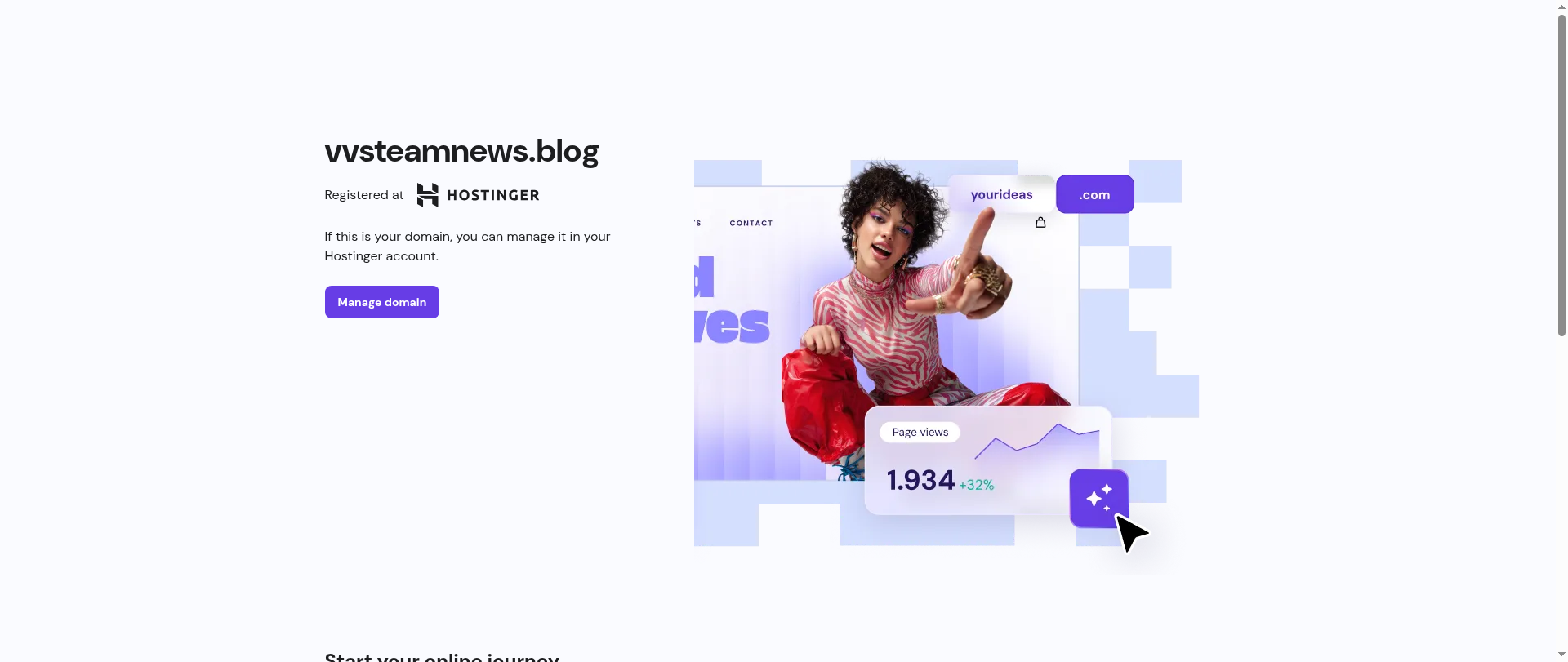 Screenshot of vvsteamnews.blog