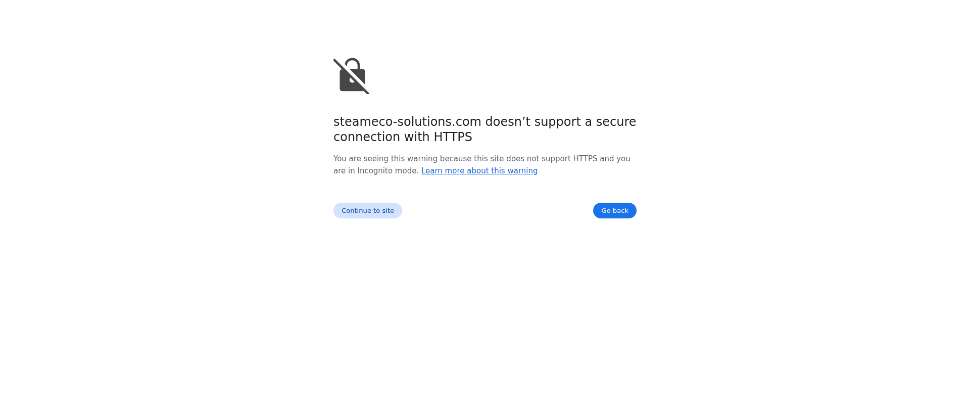 Screenshot of steameco-solutions.com