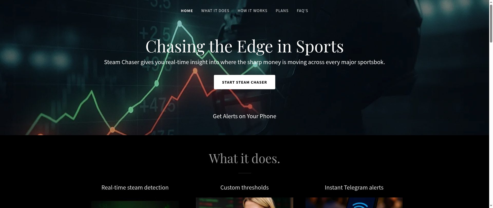 Screenshot of steam-chaser.com