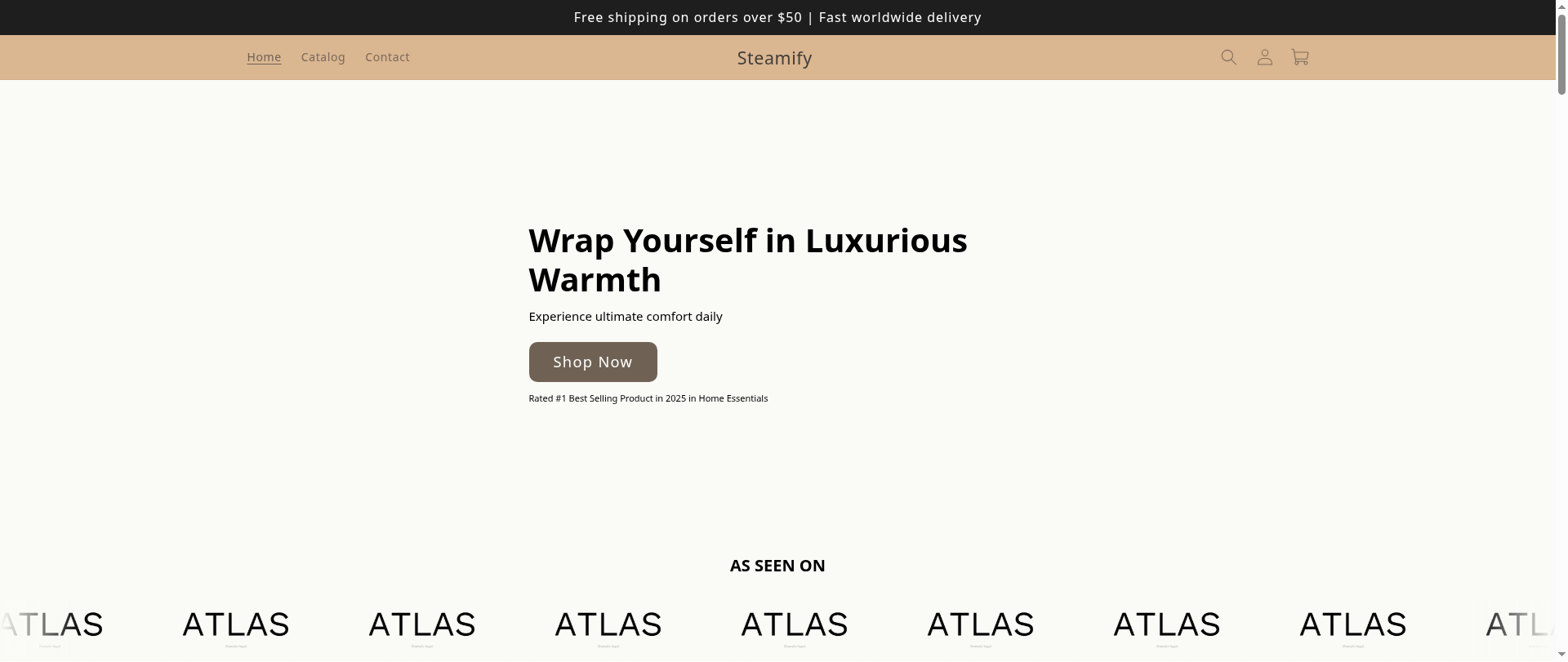 Screenshot of steamifyofficial.store